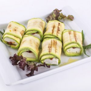 Zucchini rols with cheese